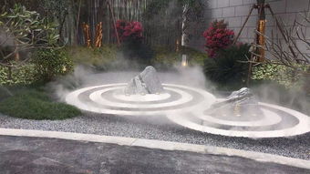 房地產售樓部人工湖景觀霧噴冷霧系統工程與綠化工程 營造詩意棲居的營銷利器